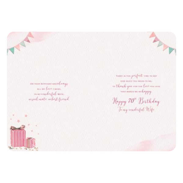 To my Wonderful Wife (Age 70)