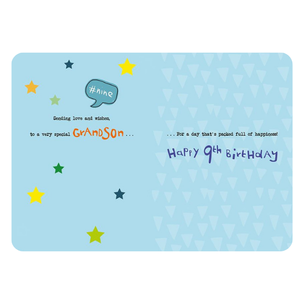 For a Wonderful Grandson (Age 9)