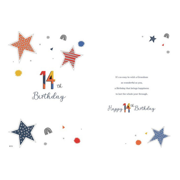 To a Wonderful Grandson (Age 14)