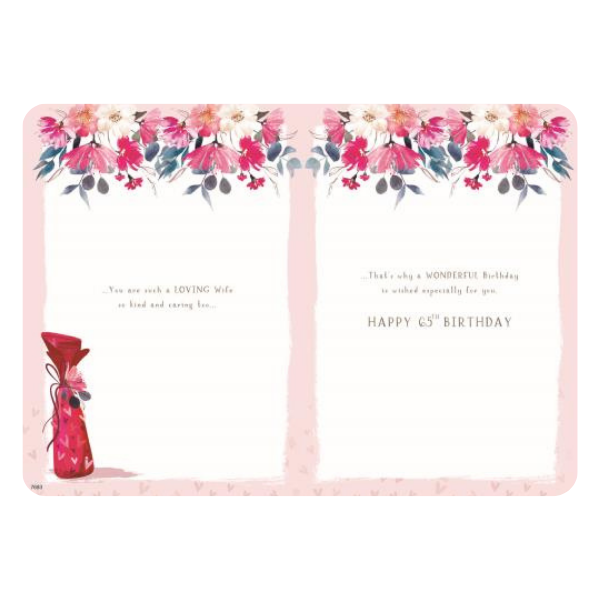 To my Wonderful Wife (Age 65)