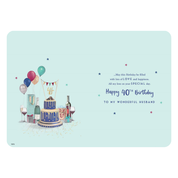 To a wonderful Husband (Age 40)