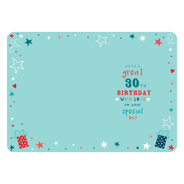 For my wonderful Husband (Age 30)