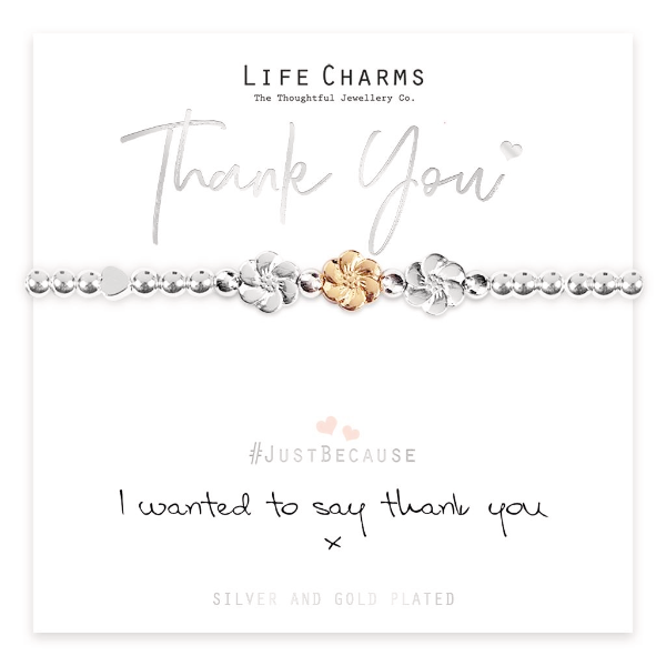 Life Charms Just Because Bracelet - Thank You