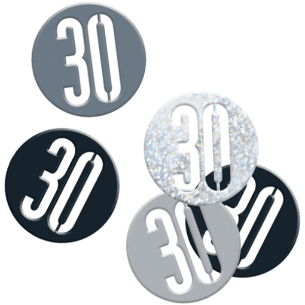 Glitz Black Birthday Confetti