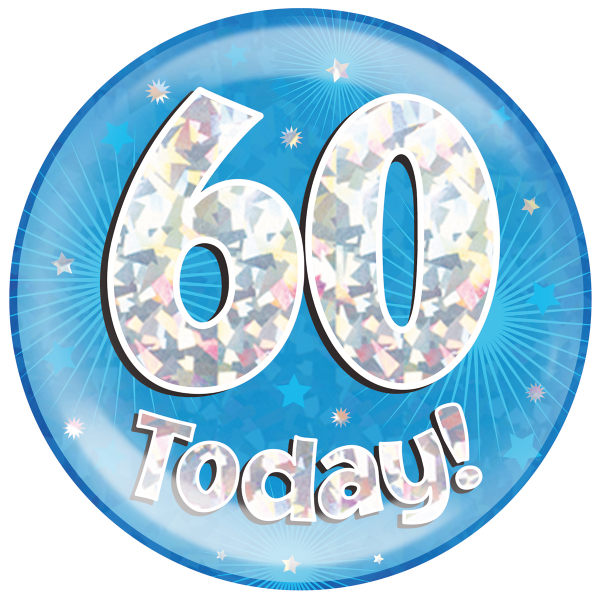 Jumbo Birthday Badge Blue