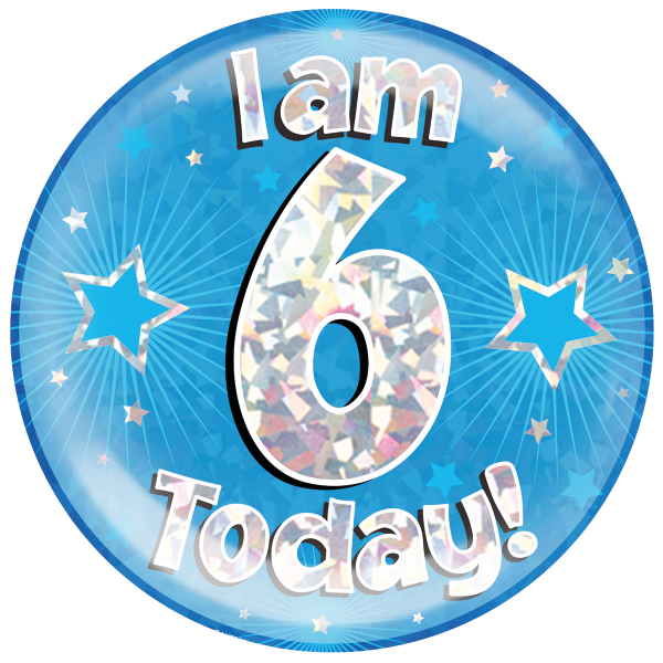 Jumbo Birthday Badge Blue