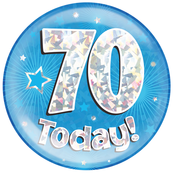Jumbo Birthday Badge Blue
