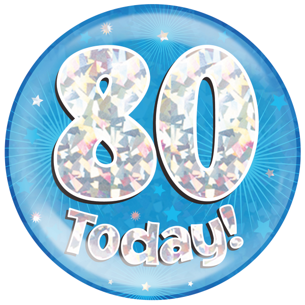 Jumbo Birthday Badge Blue