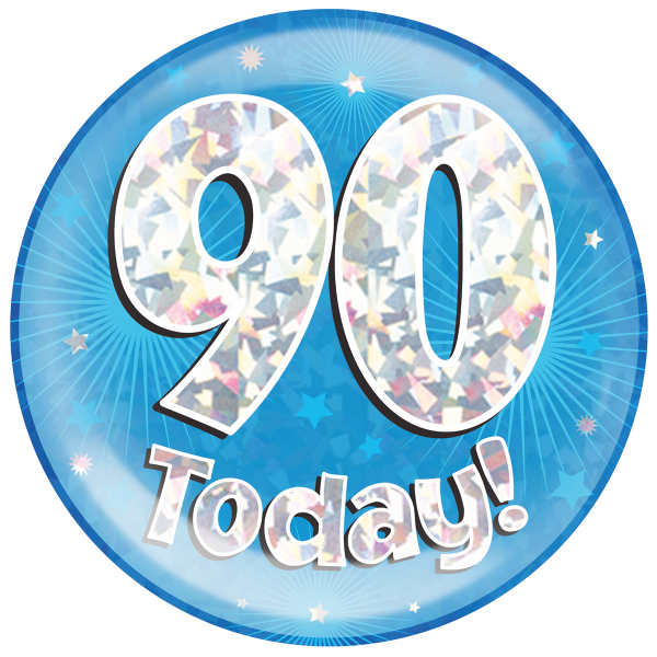 Jumbo Birthday Badge Blue