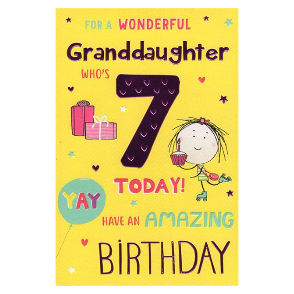 For a Wonderful Granddaughter (Age 7)