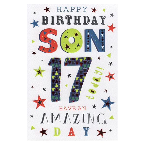 Happy Birthday Son (Age 17)
