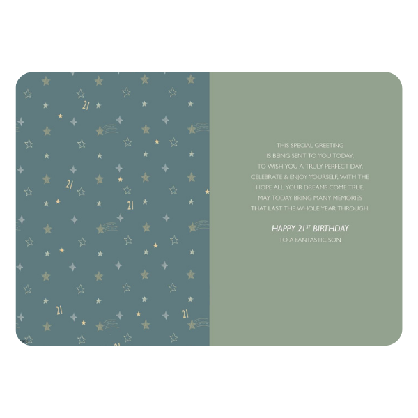 For a Special Son (Age 21)