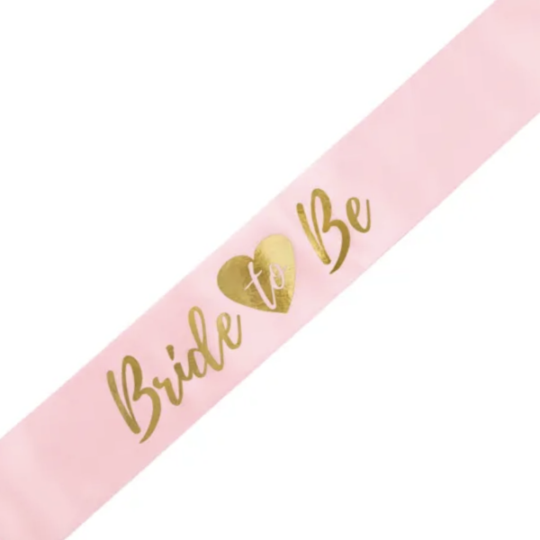 Bride to Be Sash Pink