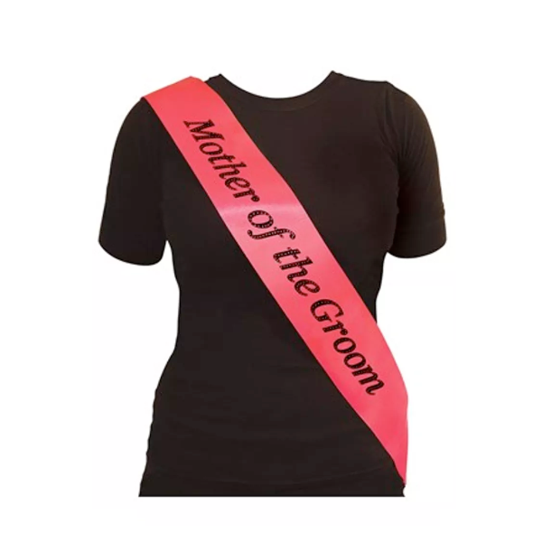 Hen Party Mother of the Groom Sash Hot Pink