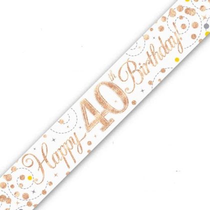 Sparkling Fizz Birthday Banner