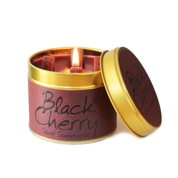 Lily Flame Candle Black Cherry