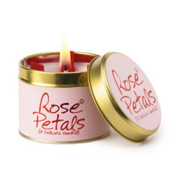 Lily Flame Candle Rose Petals