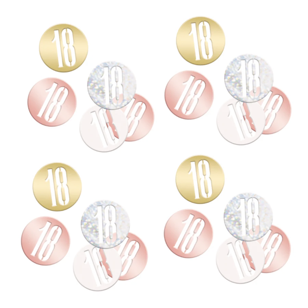 Glitz Rose Gold Birthday Confetti