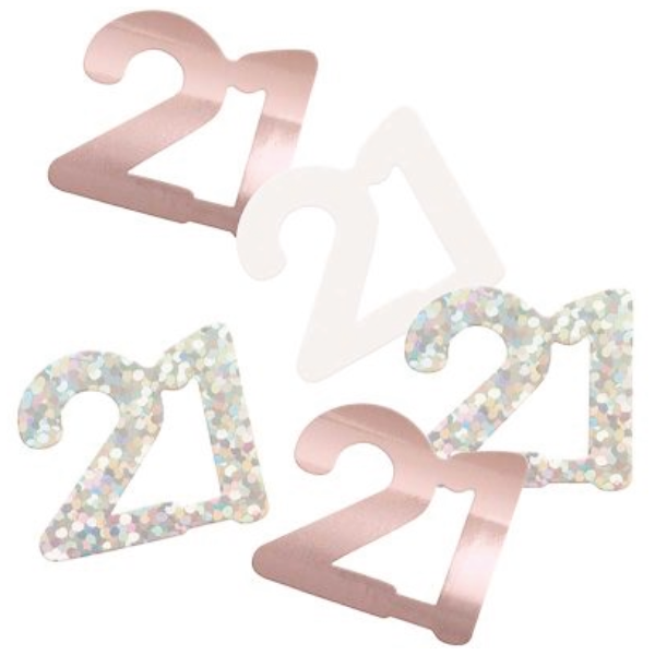 Glitz Rose Gold Birthday Confetti