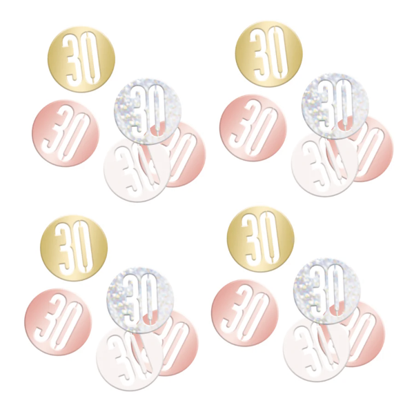 Glitz Rose Gold Birthday Confetti