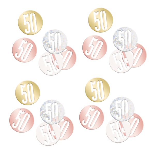 Glitz Rose Gold Birthday Confetti