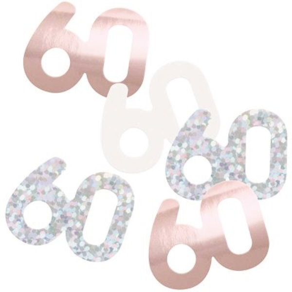 Glitz Rose Gold Birthday Confetti