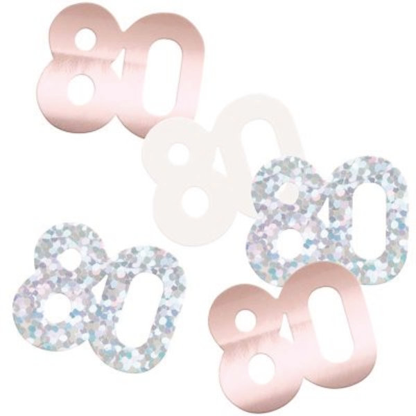 Glitz Rose Gold Birthday Confetti