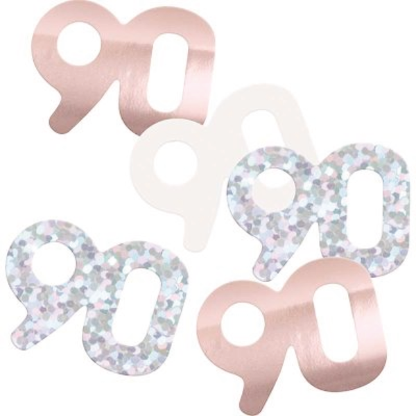 Glitz Rose Gold Birthday Confetti