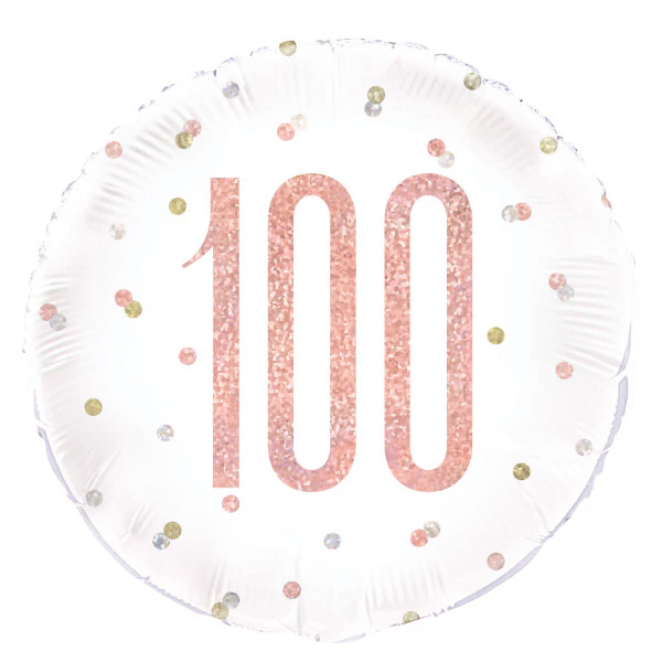 Glitz Rose Gold Birthday Foil Balloon