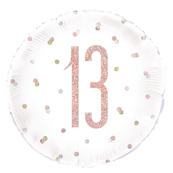 Glitz Rose Gold Birthday Foil Balloon