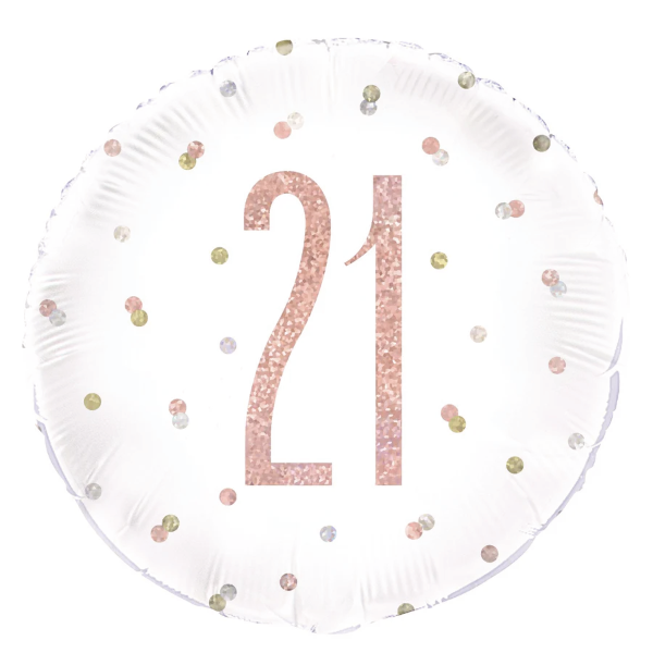 Glitz Rose Gold Birthday Foil Balloon