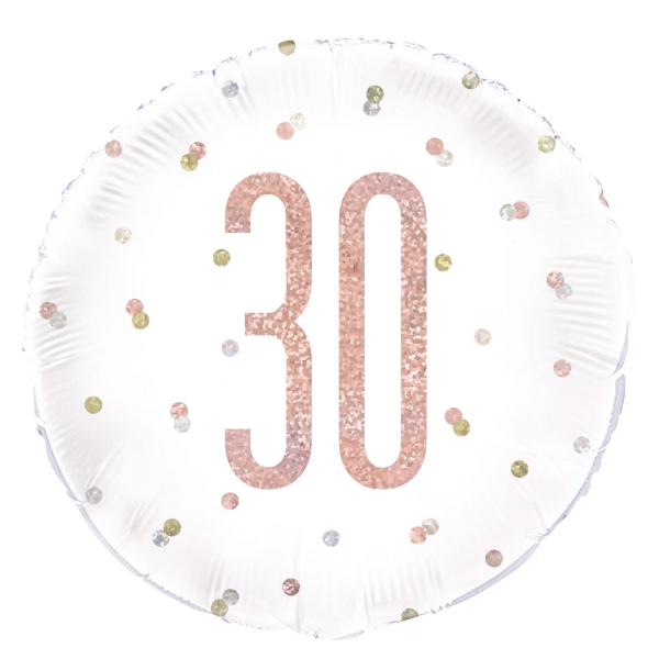 Glitz Rose Gold Birthday Foil Balloon