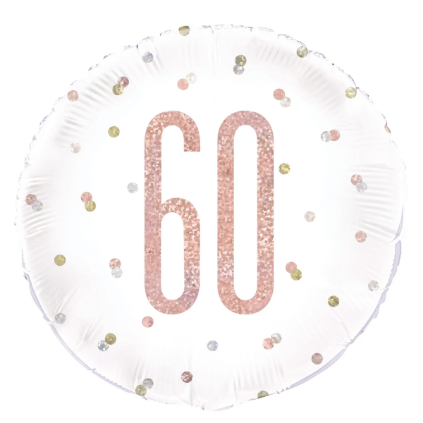 Glitz Rose Gold Birthday Foil Balloon
