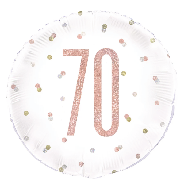 Glitz Rose Gold Birthday Foil Balloon