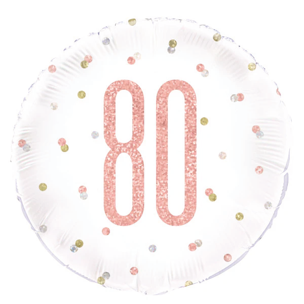 Glitz Rose Gold Birthday Foil Balloon
