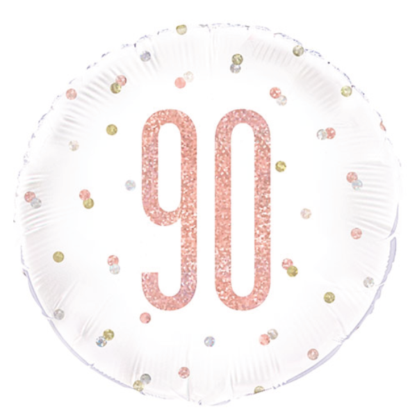 Glitz Rose Gold Birthday Foil Balloon