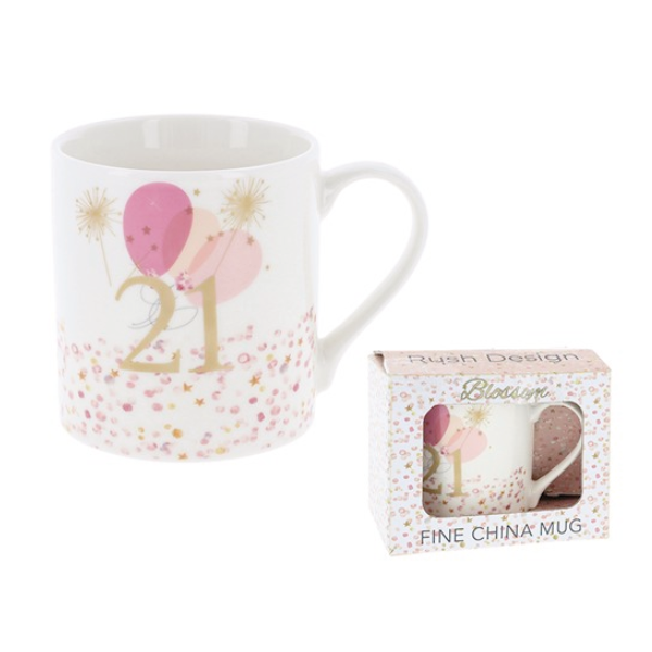 Happy Birthday Mug Pink