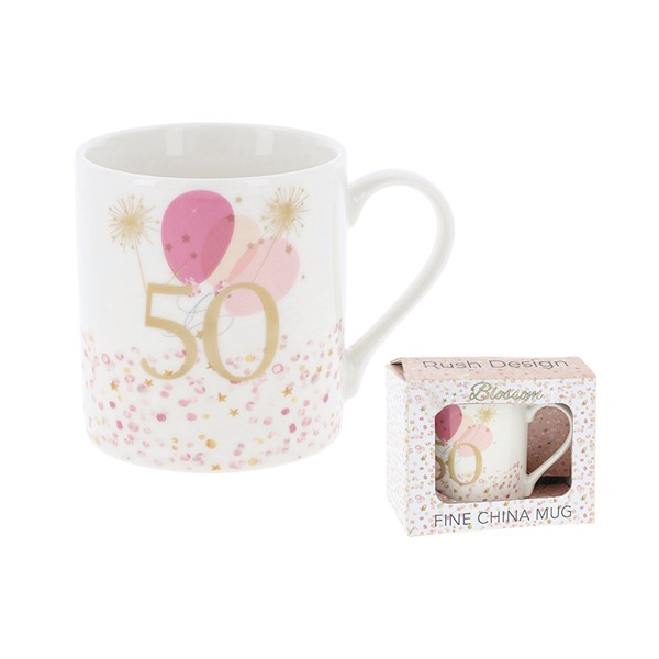 Happy Birthday Mug Pink