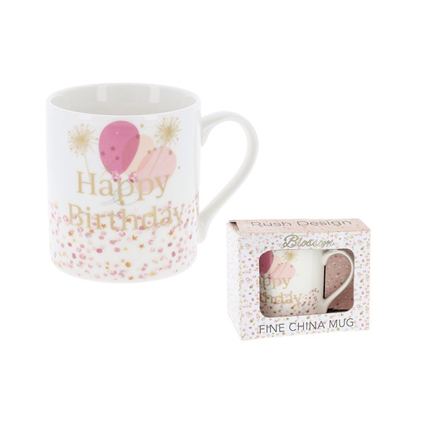 Happy Birthday Mug Pink
