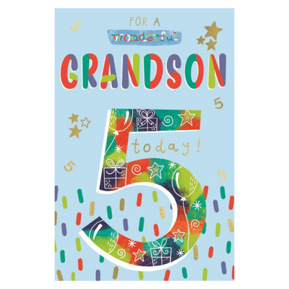 For an Wonderful Grandson (Age 5)