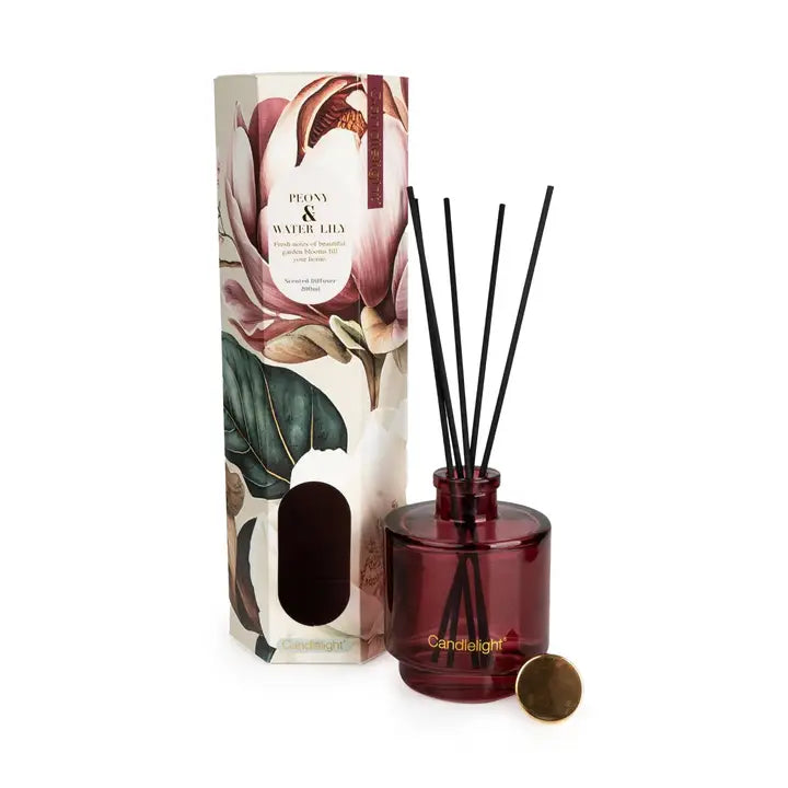 Candlelight - 200ml Reed Diffuser - Peony & Water Lily