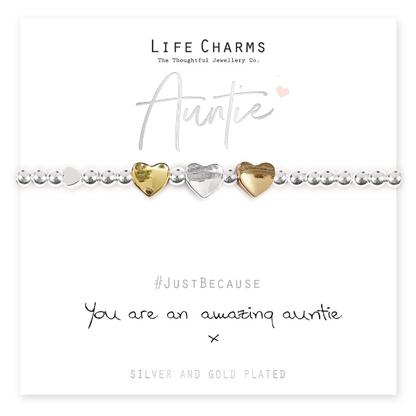 Life Charms Family Bracelet - Auntie