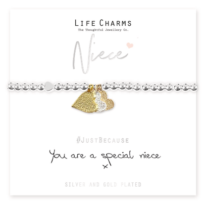 Life Charms Family Bracelet - Niece