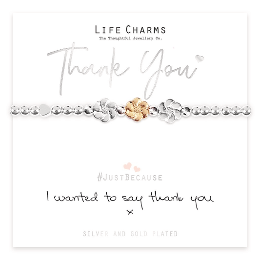 Life Charms Just Because Bracelet - Thank You