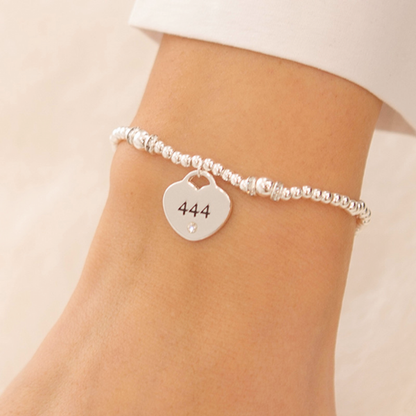 Life Charms Bracelet Angel Numbers 444 - Protection