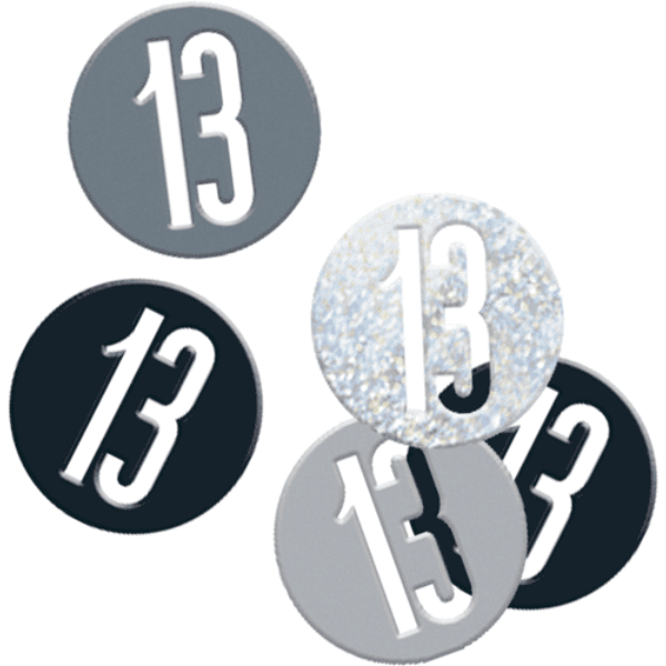 Glitz Black Birthday Confetti