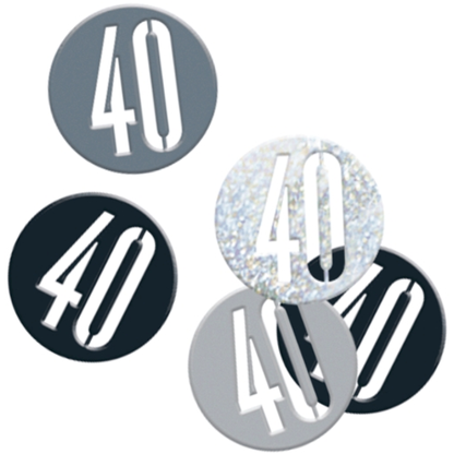 Glitz Black Birthday Confetti