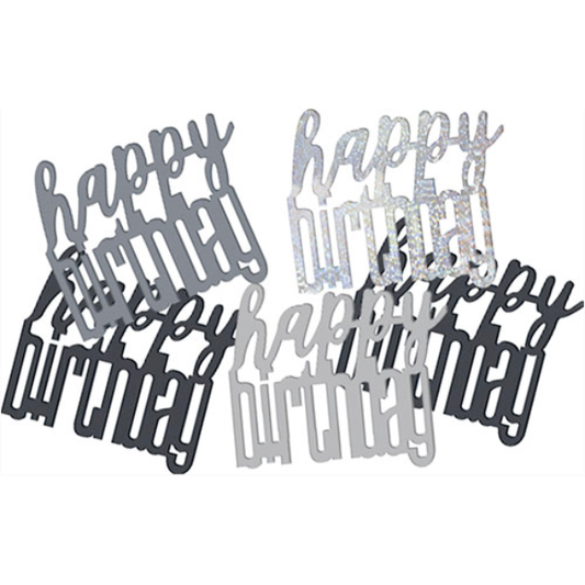 Glitz Black Birthday Confetti