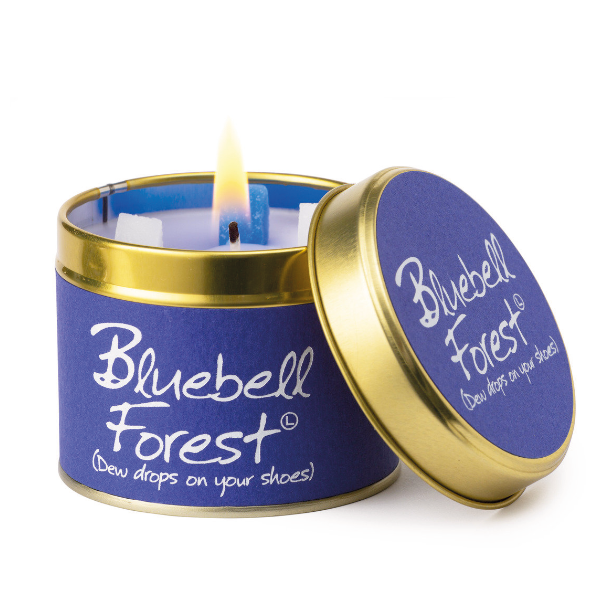 Lily Flame Candle Bluebell Forest