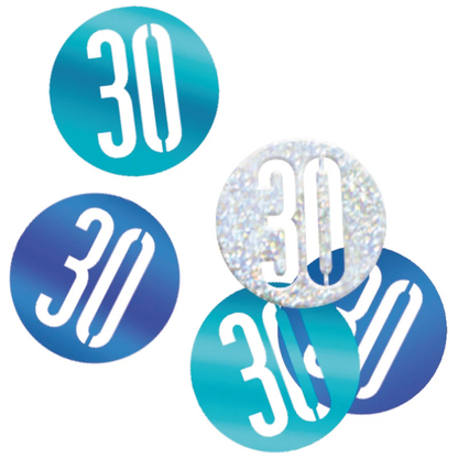 Glitz Blue & Silver Birthday Confetti